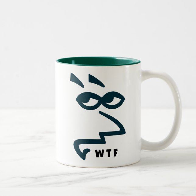 Snarky Lady WTF Coffee Mug (Right)