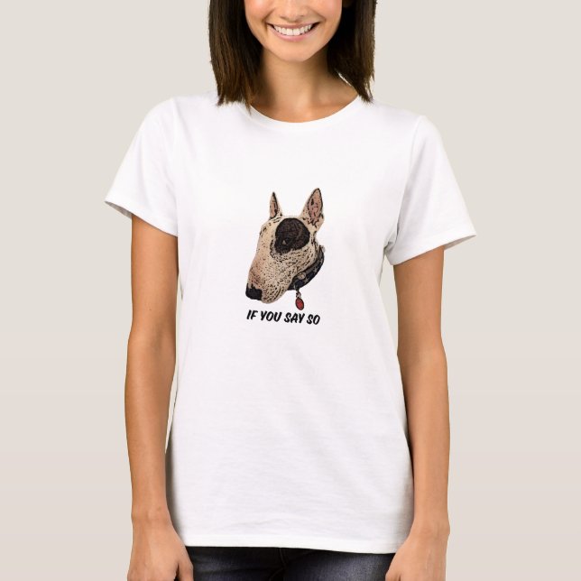 Snarky side eye T shirt (Front)
