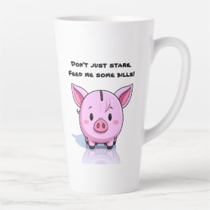 Snarky swine latte mug