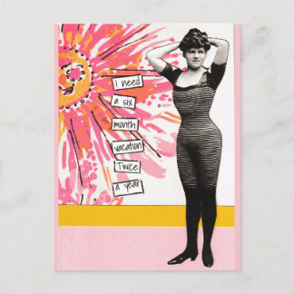 Snarky Vacation Postcard Six Months