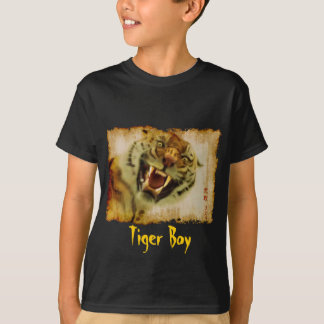 Snarling Asian Tiger Wildlife-lover Art Apparel T-Shirt