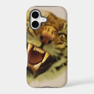 Snarling Bengal Tiger Big Cat Wildlife Art