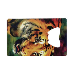 Snarling Tiger Artistic Portrait