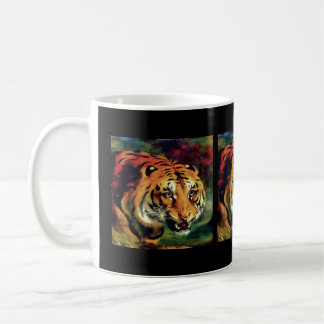 Snarling Tiger Artistic Portrait Coffee Mug
