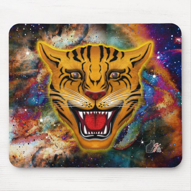 Snarling Tiger Nebula Mouse Mat (Front)