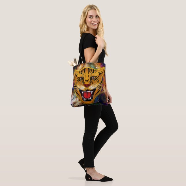 Snarling Tiger Nebula  Tote Bag (On Model)