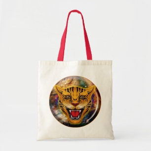 Snarling Tiger Nebula Tote Bag