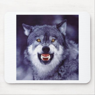 Snarling Wolf Mouse Mat