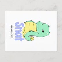 Snat (Snake + Cat) Postcard