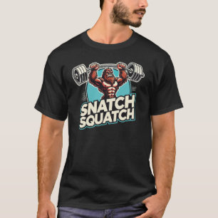 Snatch Squatch - Funny Weightlifting T-Shirt