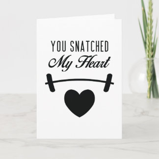 Snatched Crossfit Gym Valentine's Day Card