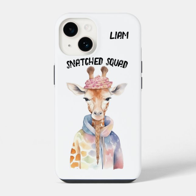 "Snatched Squad" Giraffe iPhone Case (Back)