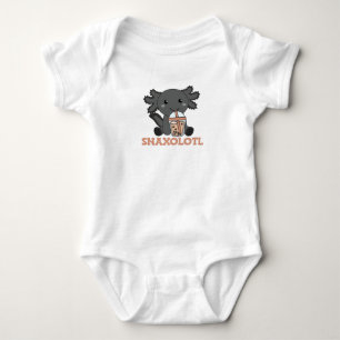 Snaxolotl Axolotl Bubble Tea Lovers Sweet Animals Baby Bodysuit