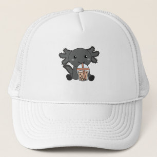 Snaxolotl Axolotl Bubble Tea Lovers Sweet Animals Trucker Hat