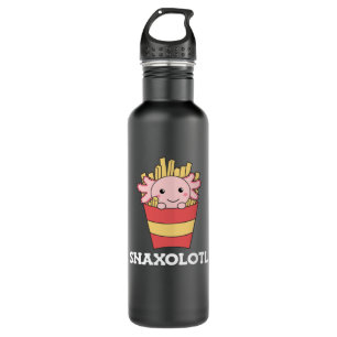Snaxolotl Axolotl Lover Cute Animals Fries 710 Ml Water Bottle