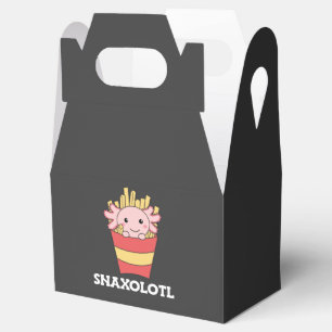 Snaxolotl Axolotl Lover Cute Animals Fries T-Shirt Favour Box
