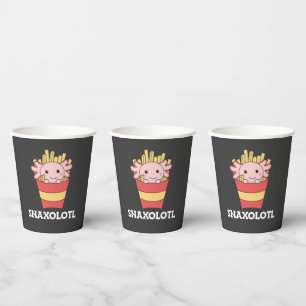 Snaxolotl Axolotl Lover Cute Animals Fries T-Shirt Paper Cups