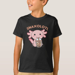 Snaxolotl Axolotl Lover Cute Animals Pizza T-Shirt