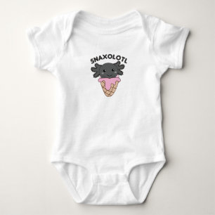 Snaxolotl Axolotl Lovers Sweet Animals Ice Cream Baby Bodysuit