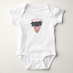 Snaxolotl Axolotl Lovers Sweet Animals Ice Cream Baby Bodysuit