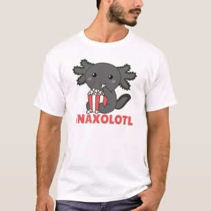 Snaxolotl Axolotl Lovers Sweet Animals Popcorn T-Shirt