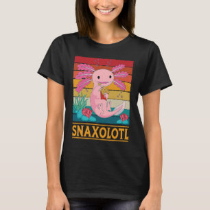 Snaxolotl Cute Axolotl French Fries Food  Animal   T-Shirt