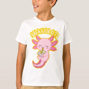 Snaxolotl Cute Axolotl Lover Funny Axolotl Kids T-Shirt