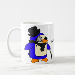 Snazzy Black Penguins Coffee Mug