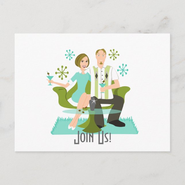Snazzy Couple Postcard (Front)