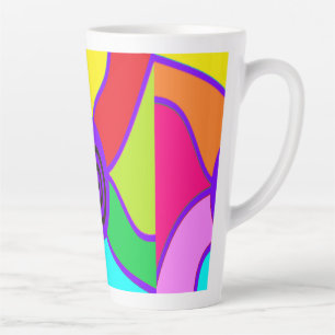 Snazzy Dizzy big colors art designed for a blast Latte Mug