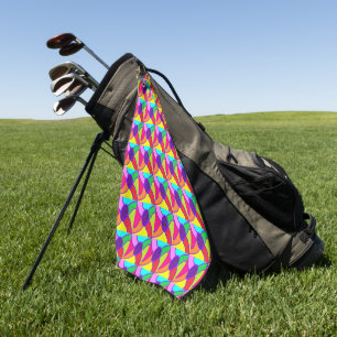 Snazzy Dizzy big colours art designed for a blast Golf Towel