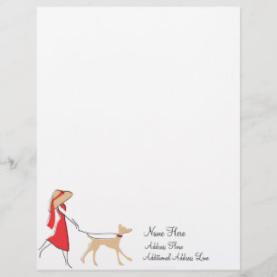 Snazzy Dog Walker Personalised Letterhead