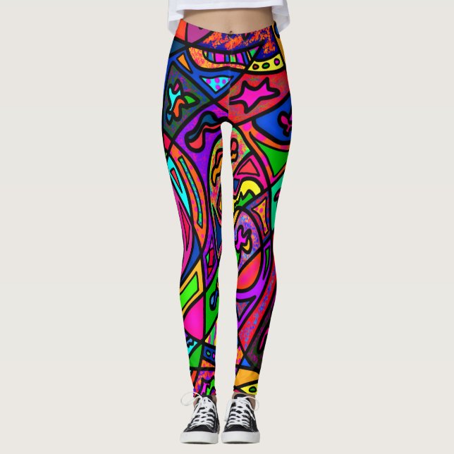 Snazzy Leggings Colourful Fun (Front)