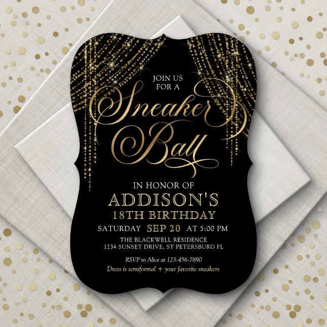 Sneaker Ball Birthday Invitation (Creator Uploaded)