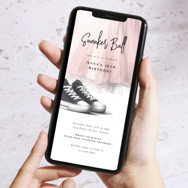 Sneaker Ball Birthday Online Invitation (Creator Uploaded)