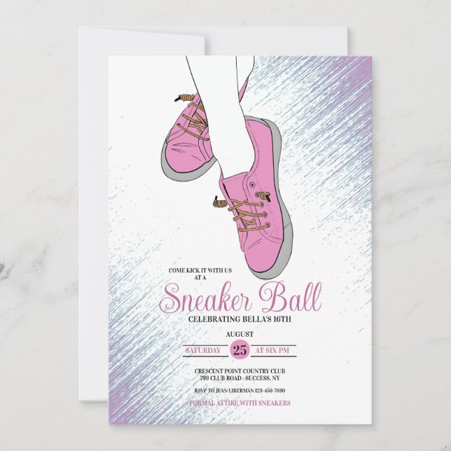 Sneaker Ball Birthday Party Invitation (Front)