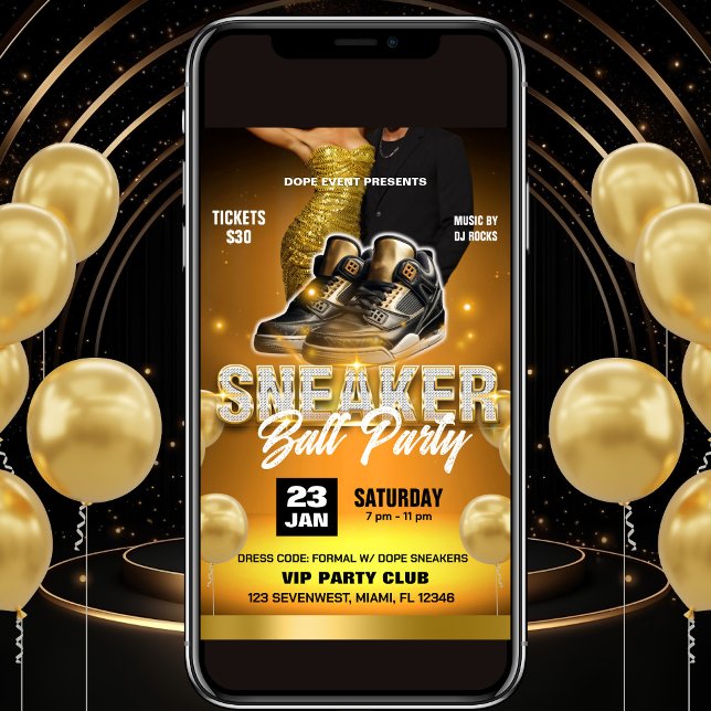Sneaker Ball Party Flyer Invitation (Creator Uploaded)