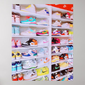 sneaker on sneakers poster