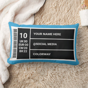 Sneaker Room Decor Customisable Shoe Box Label Lum Lumbar Cushion