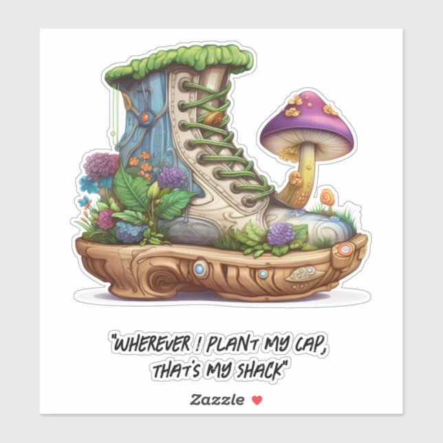 Sneaker shoe house Mushroom (Sheet)