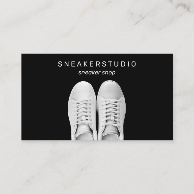 Sneaker Shoes Sport Business Card (Front)