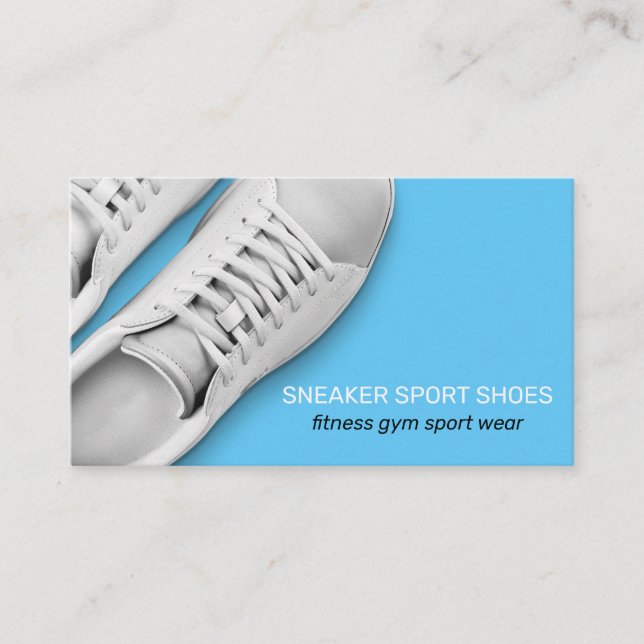 Sneaker Shoes Sport Gym Wearing Business Card (Front)