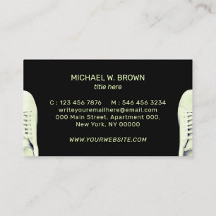 Sneaker Shoes Sport neon couple gym clothing Business Card