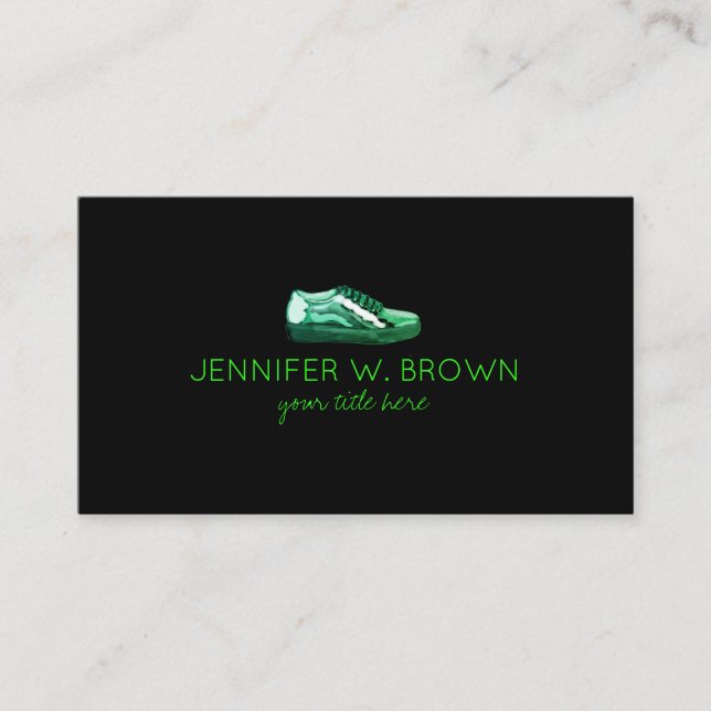 Sneaker Skater Shoes Business Card (Front)