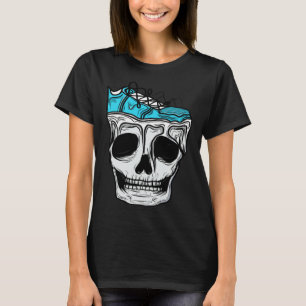 Sneakerheads Kick Addict Melting Skull Shoe For Sn T-Shirt