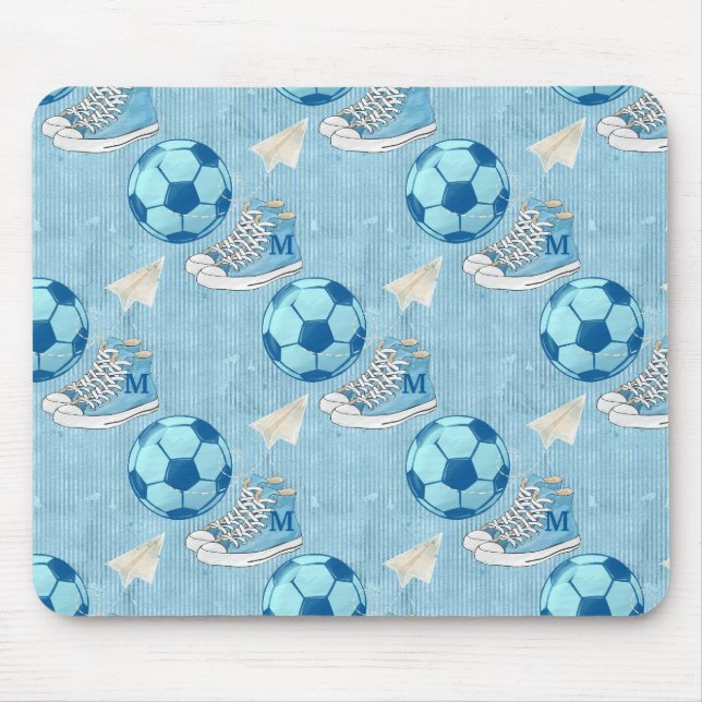 Sneakers and  Football Back to School Mouse Mat (Front)