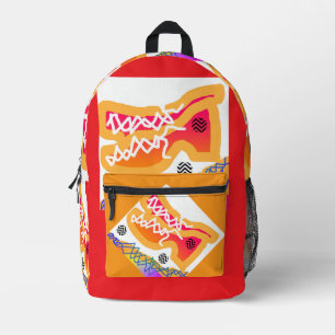 Sneakers Back To School Printed Backpack