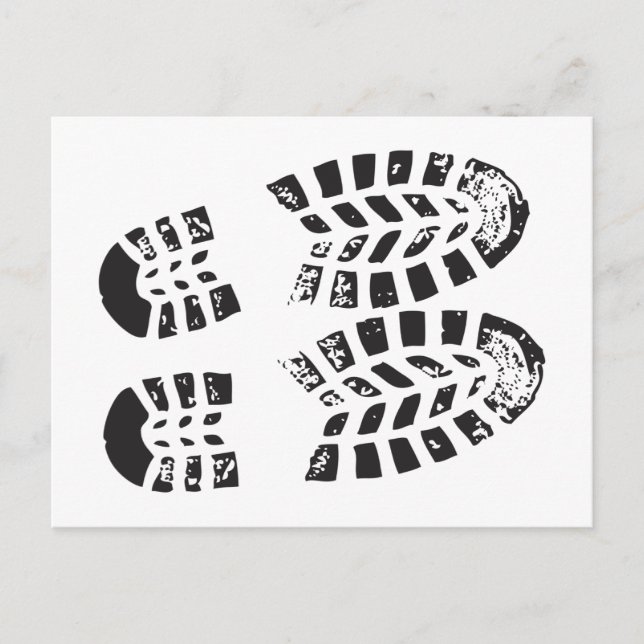 Sneakers Black & White Imprint Postcard (Front)
