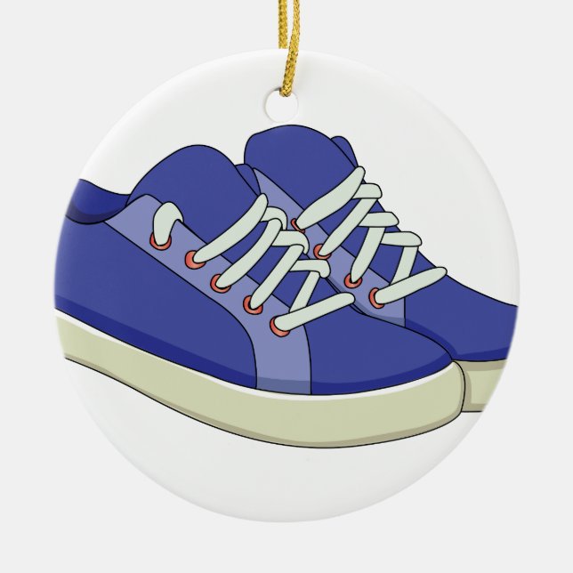 Sneakers Ceramic Tree Decoration (Front)