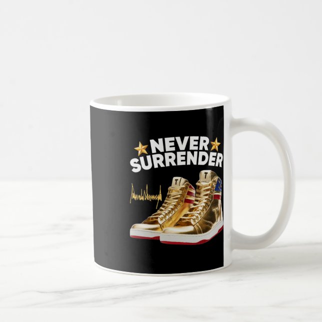 Sneakers Never Surrender  Coffee Mug (Right)